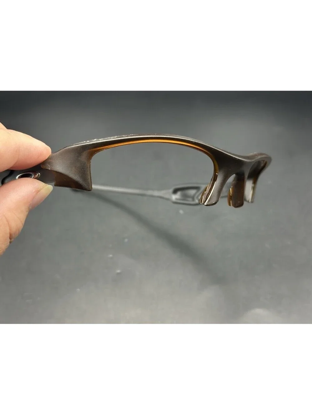 Oakley Flak Jacket Matte Rootbeer/Grey Smoke Frame